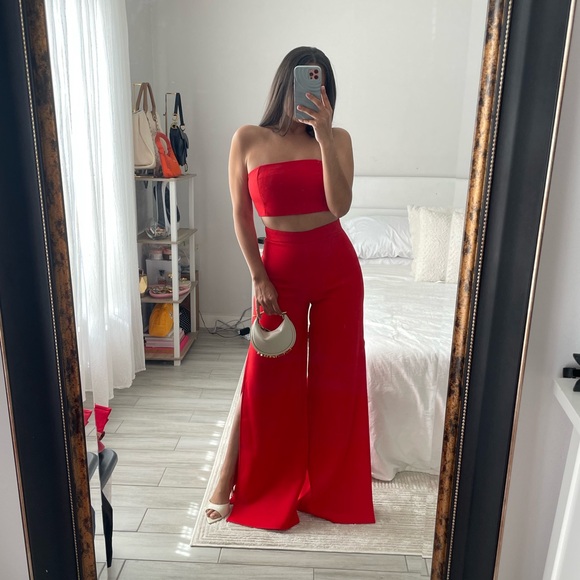 Showpo. Pants - SHOWPO. Vibrant red Two Piece Set
